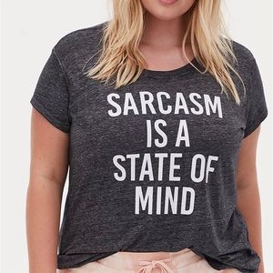 Torrid Charcoal Gray Graphic Tee